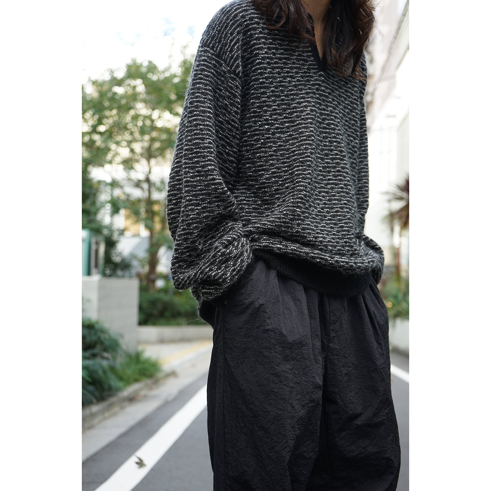 トップス Blanc YM Mohair Skipper Knit 24aw Blanc YM ブラン ワイエムモヘアスキッパーニット 24aw