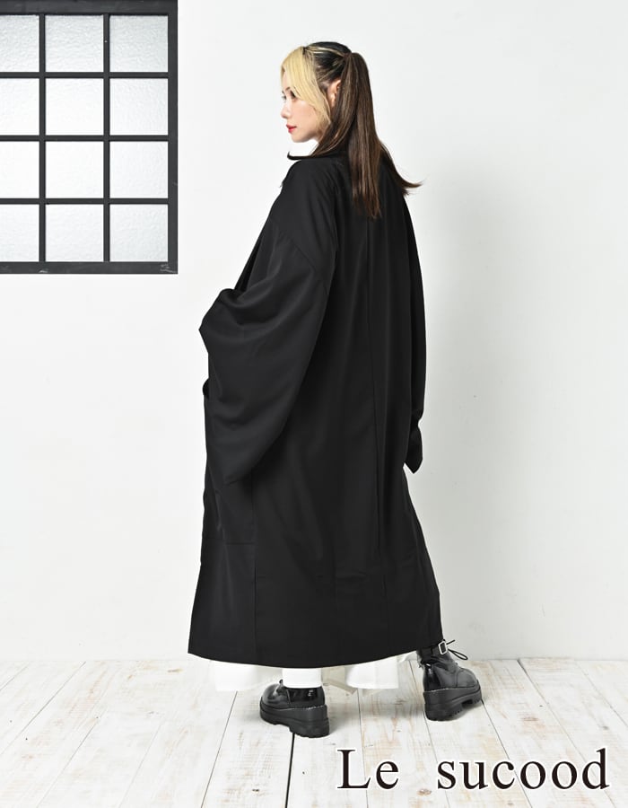 Le sucood】浴衣モチーフ 和風 カーディガン 甚平 和装 和服 袴 羽織