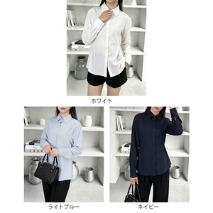 シャツ ブラウス 長袖 レディース 春秋 韓国 きれいめ 大人 カジュアル 通勤 ビジネス オフィス OL シンプル サイドボタン タック タックシャツ 大人可愛い 大人女子