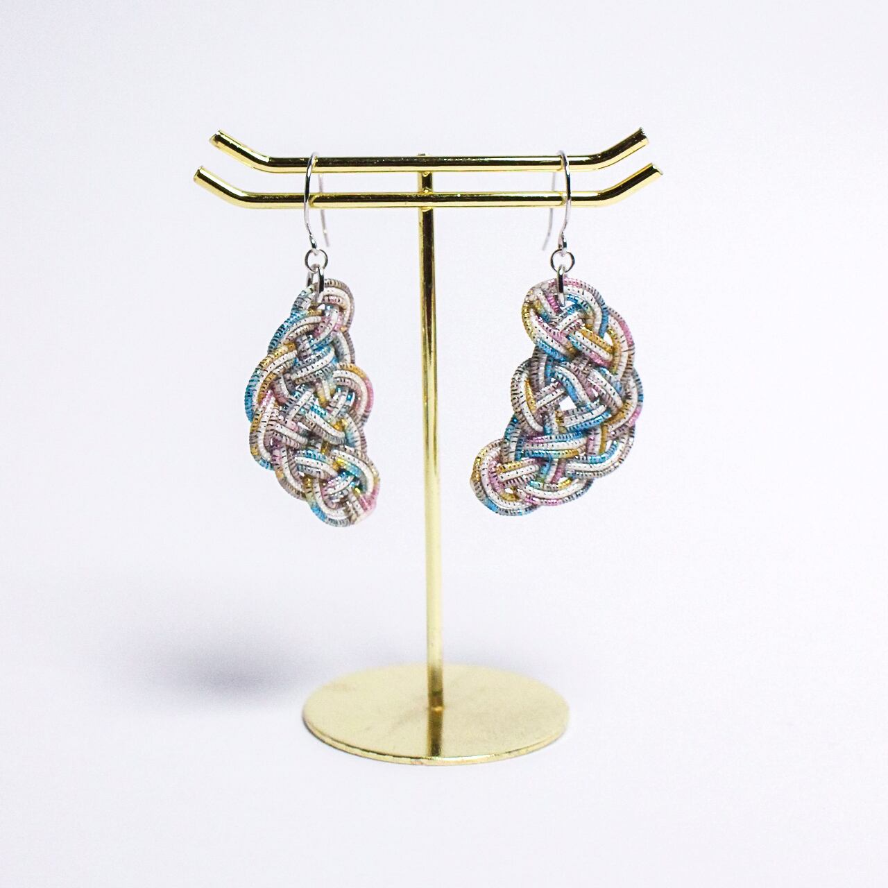 水引ピアス・イヤリング - IKI - レインボー | 紙単衣 - kamihitoe