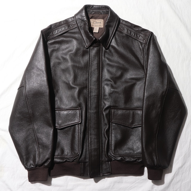 Mint L USA L.L.Bean A-2 山羊革 レザージャケット エルエルビーン フライングタイガー