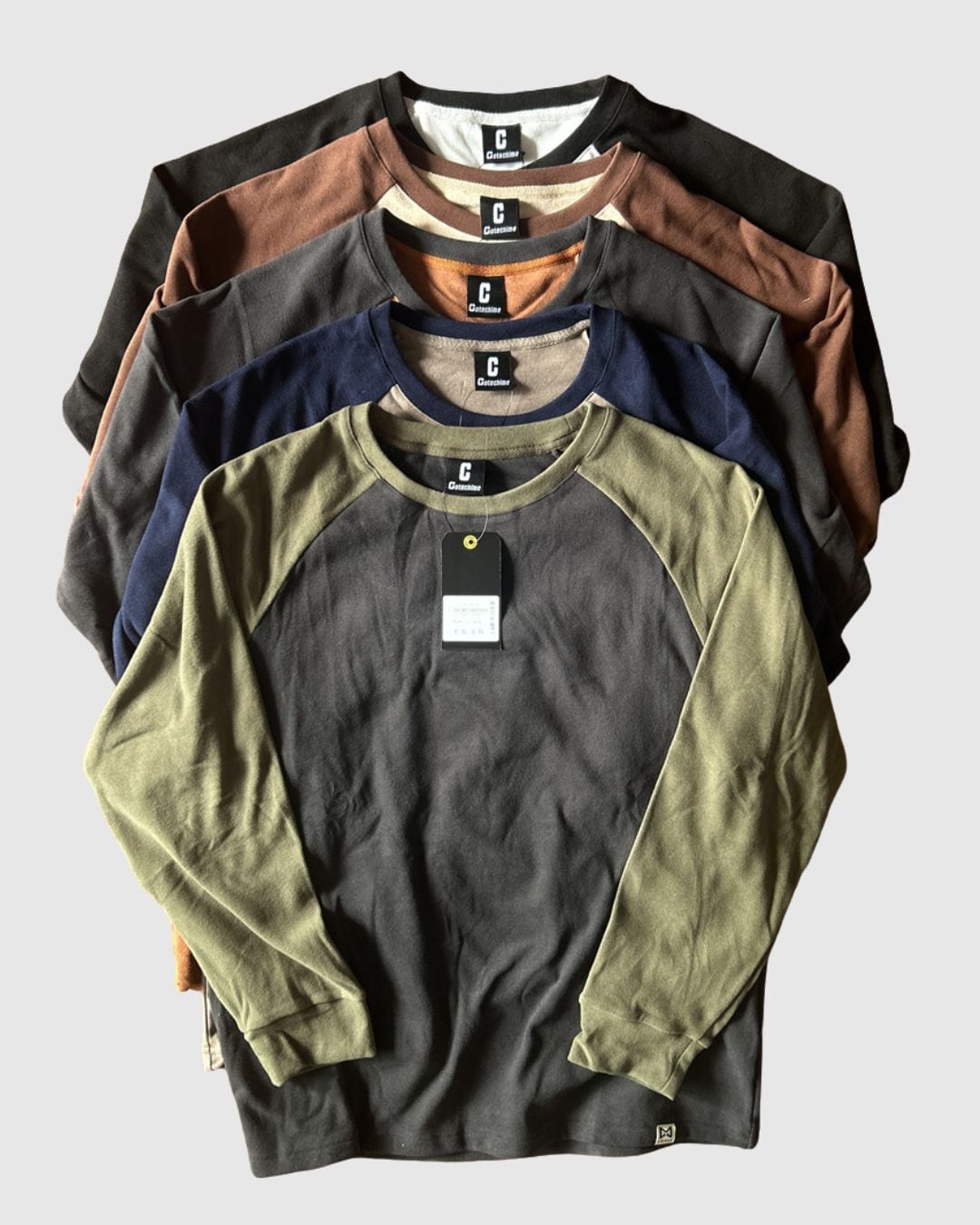 ラグランスリーブフリーストップス H2674