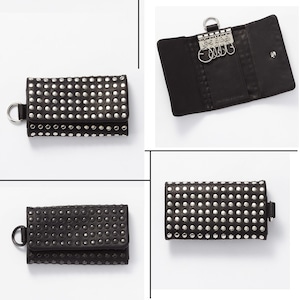 106AAO14　Leather key case 'all-studs'　キーケース
