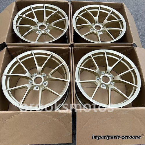 20インチ フォージド ゴールド スタイル ホイール BMW F82 F83 M4 763 5x120 20x9/10 LI-1253