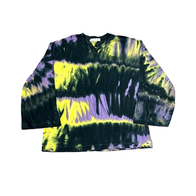 Sasquatchfabrix. - Tie Dye Vneck Long Tee (size-L) ¥12000+tax