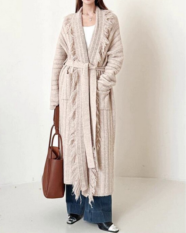 リラックスローブロングカーディガン 2color A0526