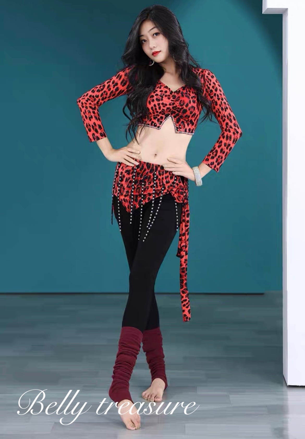 ベリーダンス レッスンウェア 3カラー BQ T5018 202112 | Belly