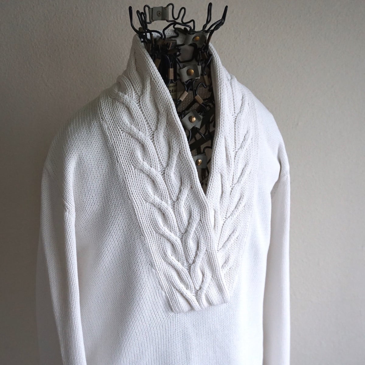 LAUlEN  Knit Shawl Coat  アッシュブラウン