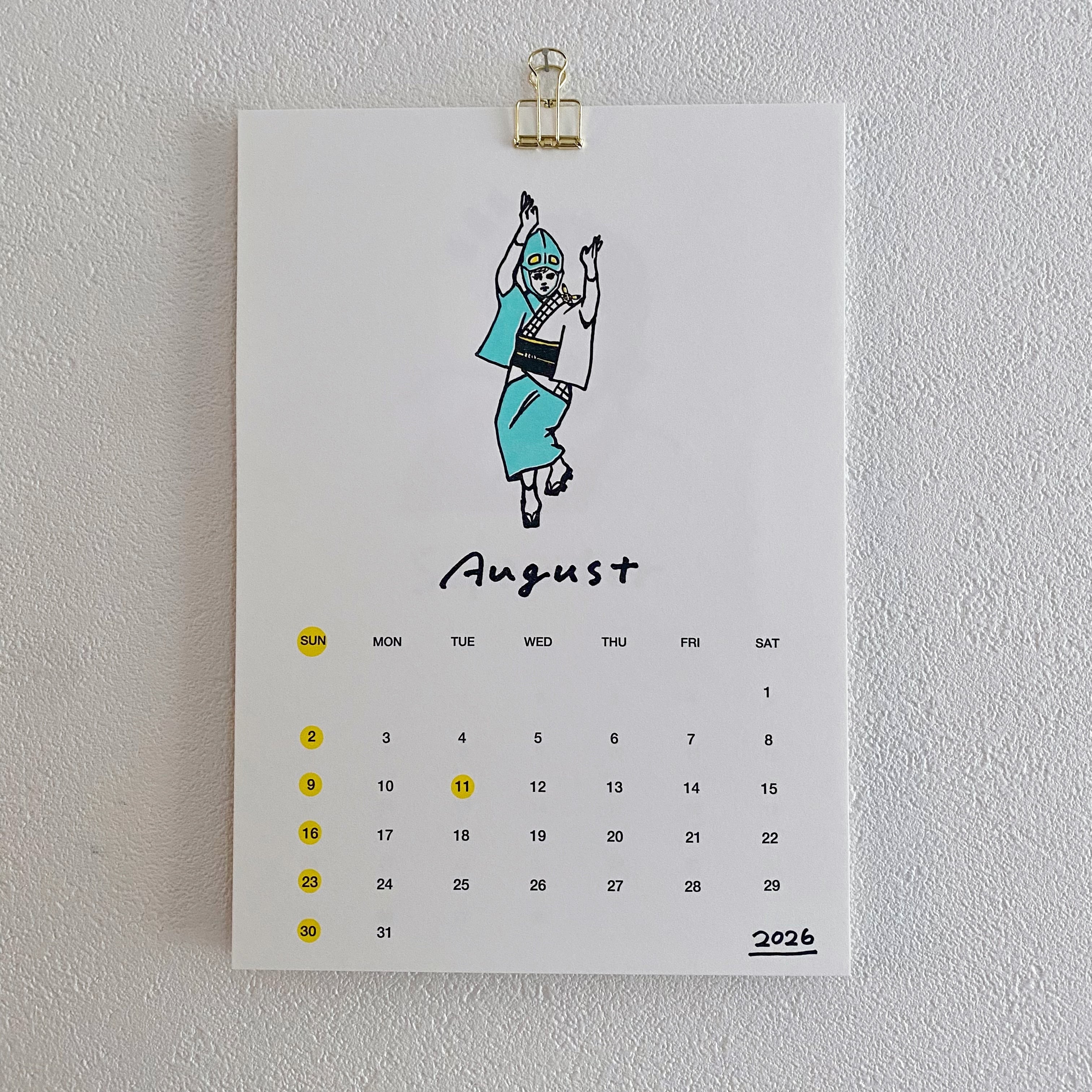 ホーリーカレンダー2026 | YUKI HORIMOTO WEB STORE