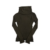 HaaT ハート タートルネック リブ ニット セーター 2/ダークカーキ系 レディース イッセイミヤケ