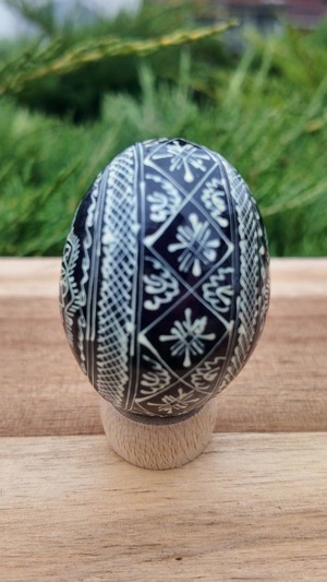 装飾用プィサンカ（イースターエッグ）with stand　コロミヤ博物館モデル