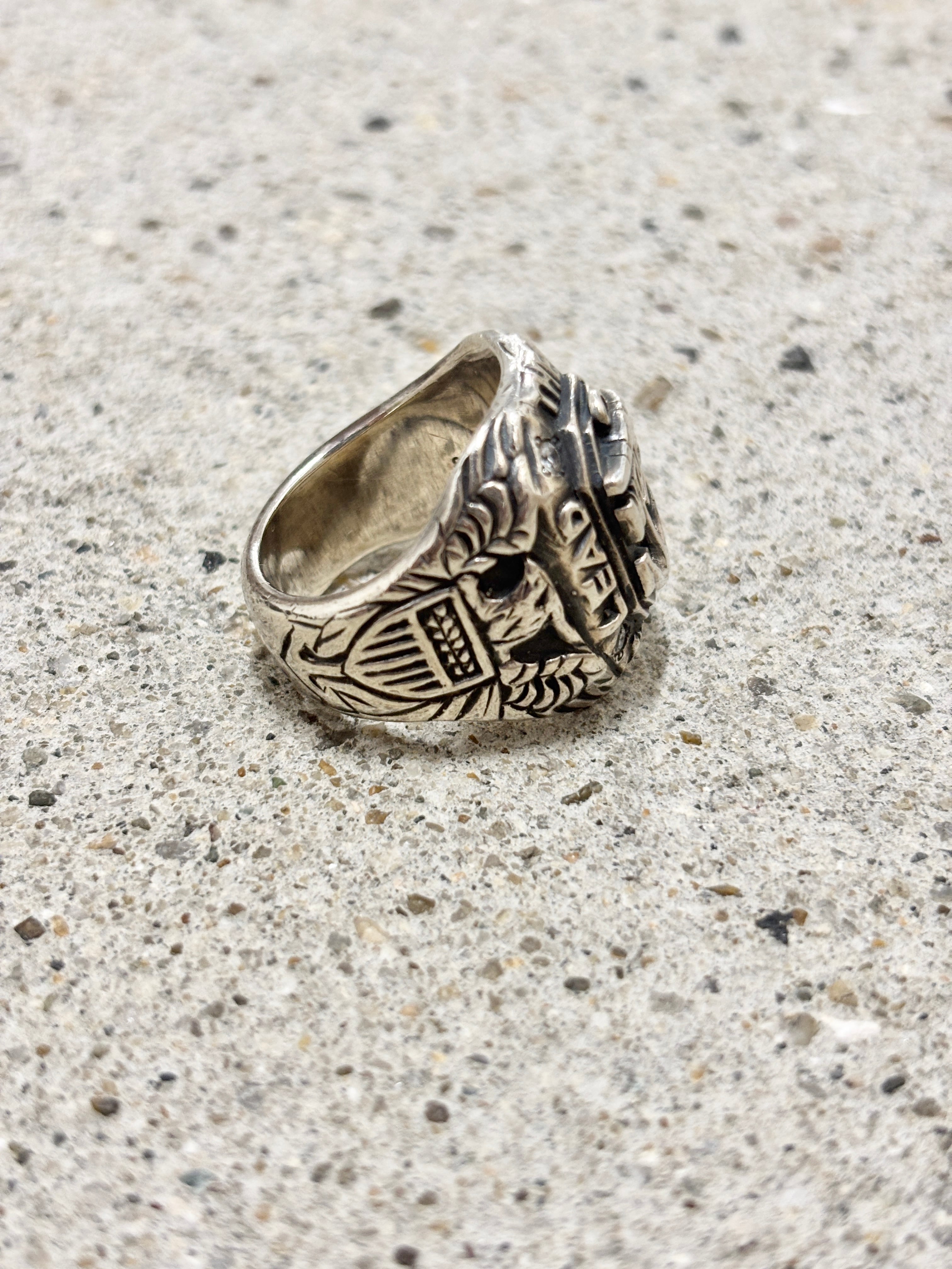 WTAPS/12AW College Ring/950刻印/17〜18号相当/カレッジリング/イ