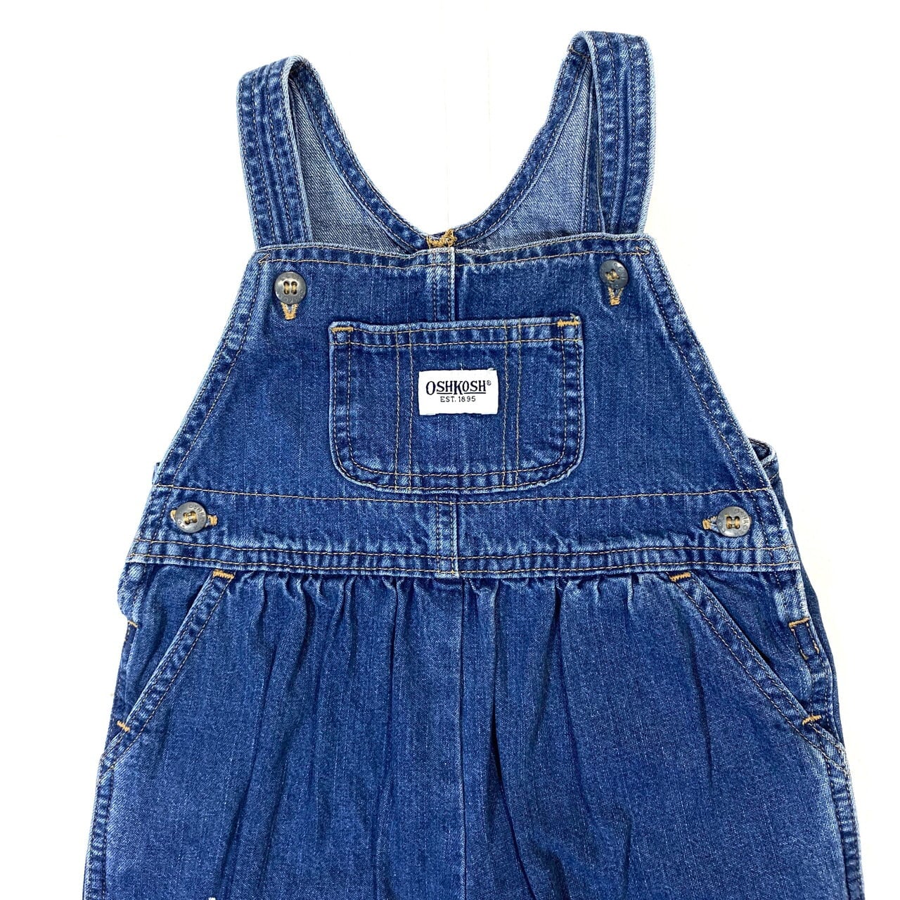 kids】オシュコシュ デニムオーバーオール キッズ 24MOS 90?相当 古着