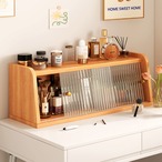 収納ラック 収納 キャビネット 大容量 コスメ収納ボックス 化粧品 スキンケア 収納 防塵カバー付き デスクトップ 拡張ラック 卓上 おしゃれ ナチュラル 北欧