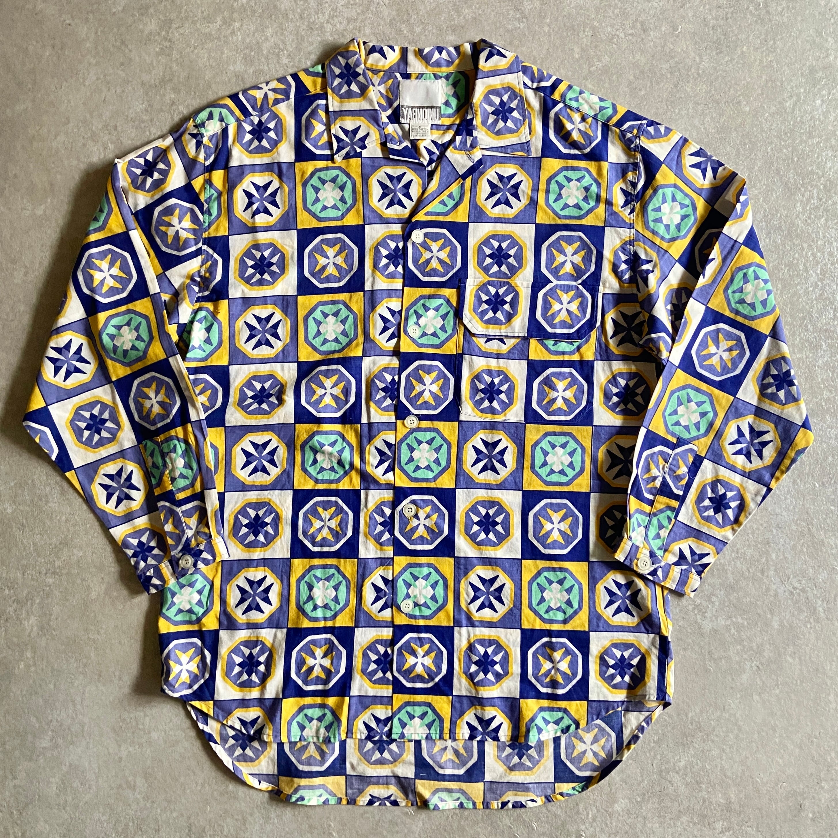1990s UNIONBAY All-print Shirt S H876