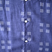 OLD JOE / ORIGINAL PRINTED OPEN COLLAR SHIRTS (Square Dot) Short-sleeve