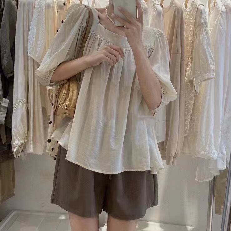 スクエアネックスモック　AJ2205-709