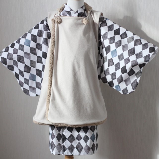 ♪選べる生地♪ オーダーメイド【カジュアル 着物】浴衣 にもなる！ ふわもこ 被布コート // 送料無料 //