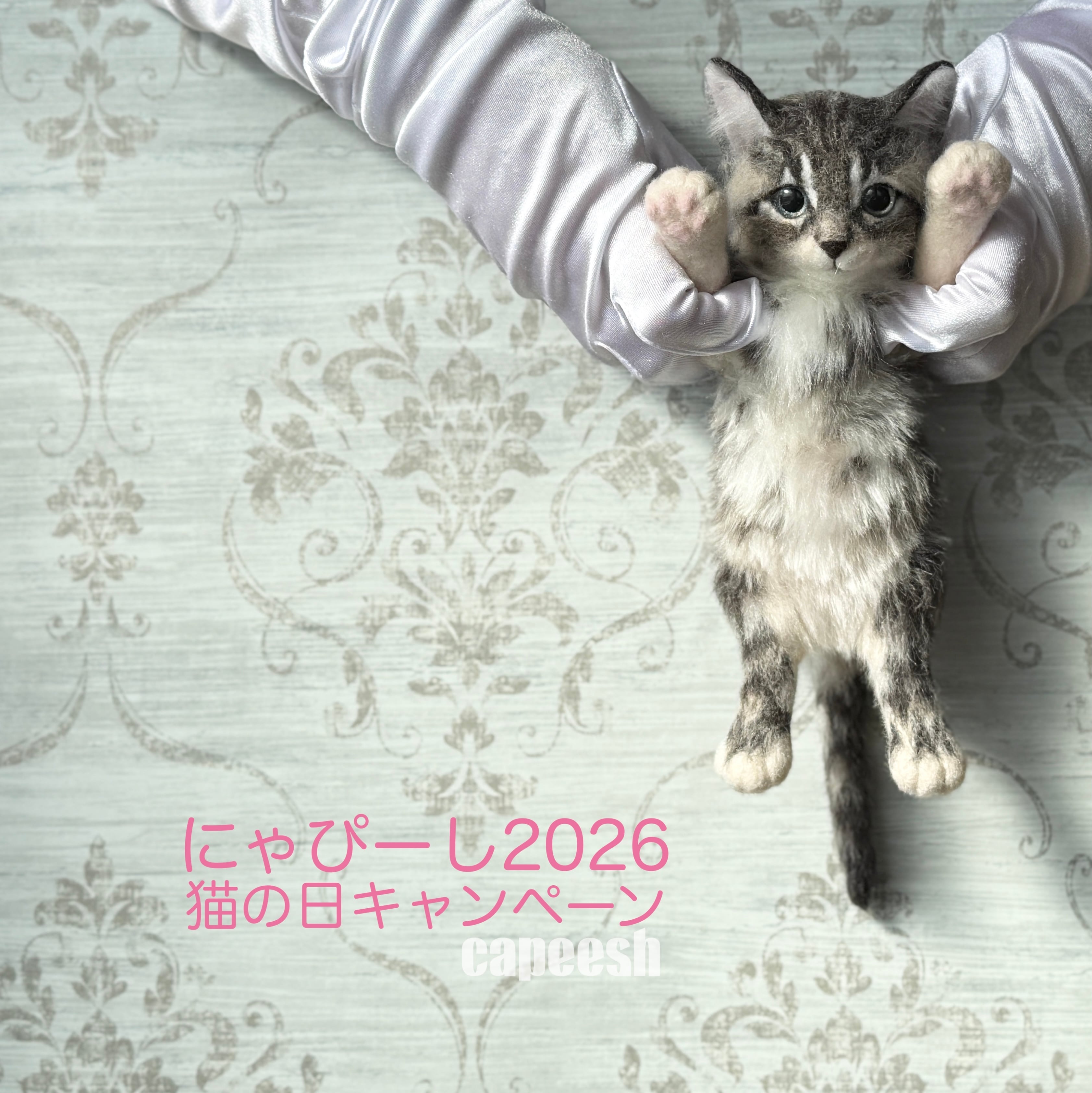 サバトラの仔ネコ 26F2SF 《にゃぴーし2026 猫の日キャンペーン商品