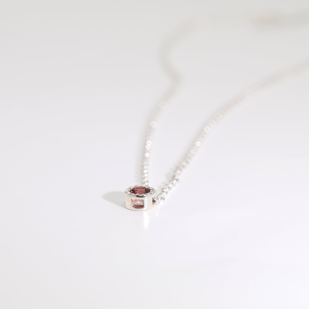 バースストーンネックレス｜シルバー925｜誕生石/ブルートパーズ/12月