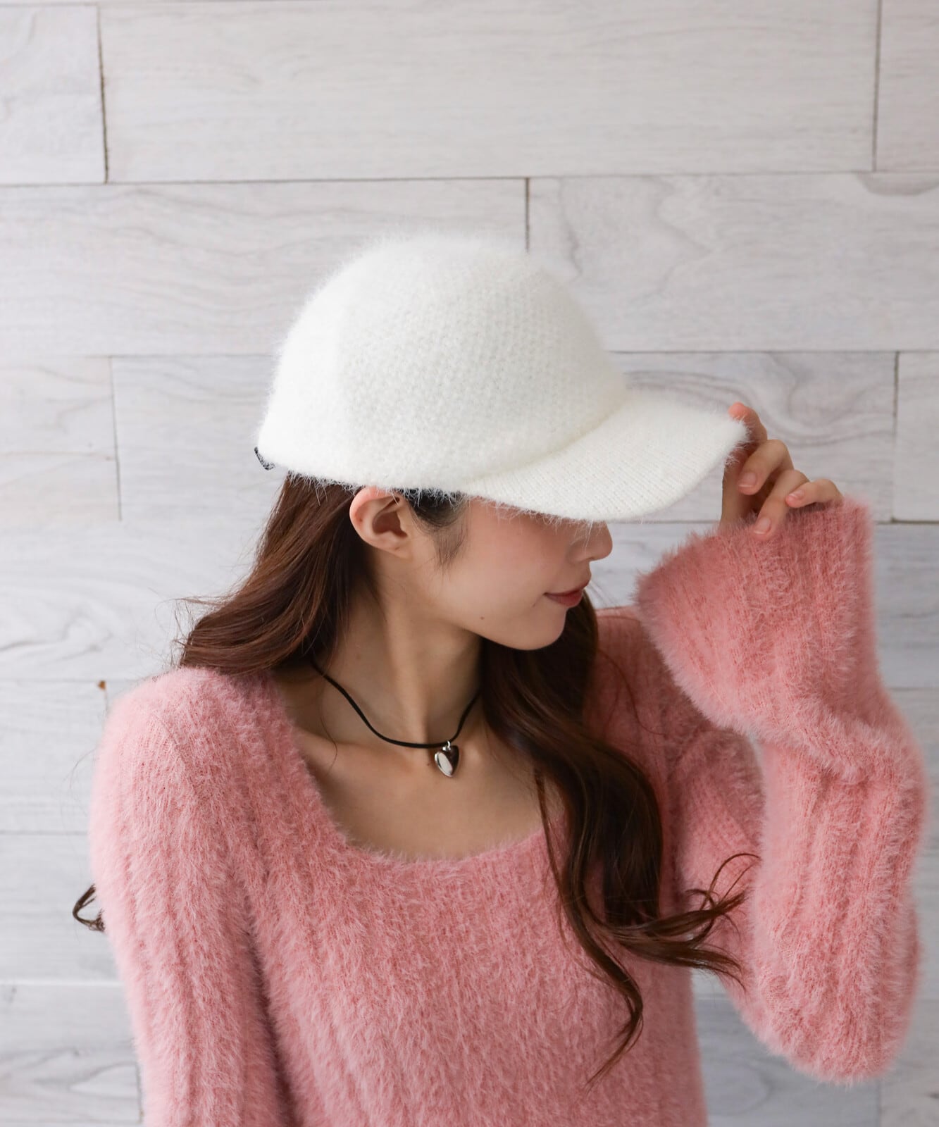 【SELECT】アジャスターゴムアンゴラキャップ