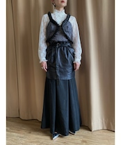 MADE IN BULGARIA lamb leather mini skirt-4213-6