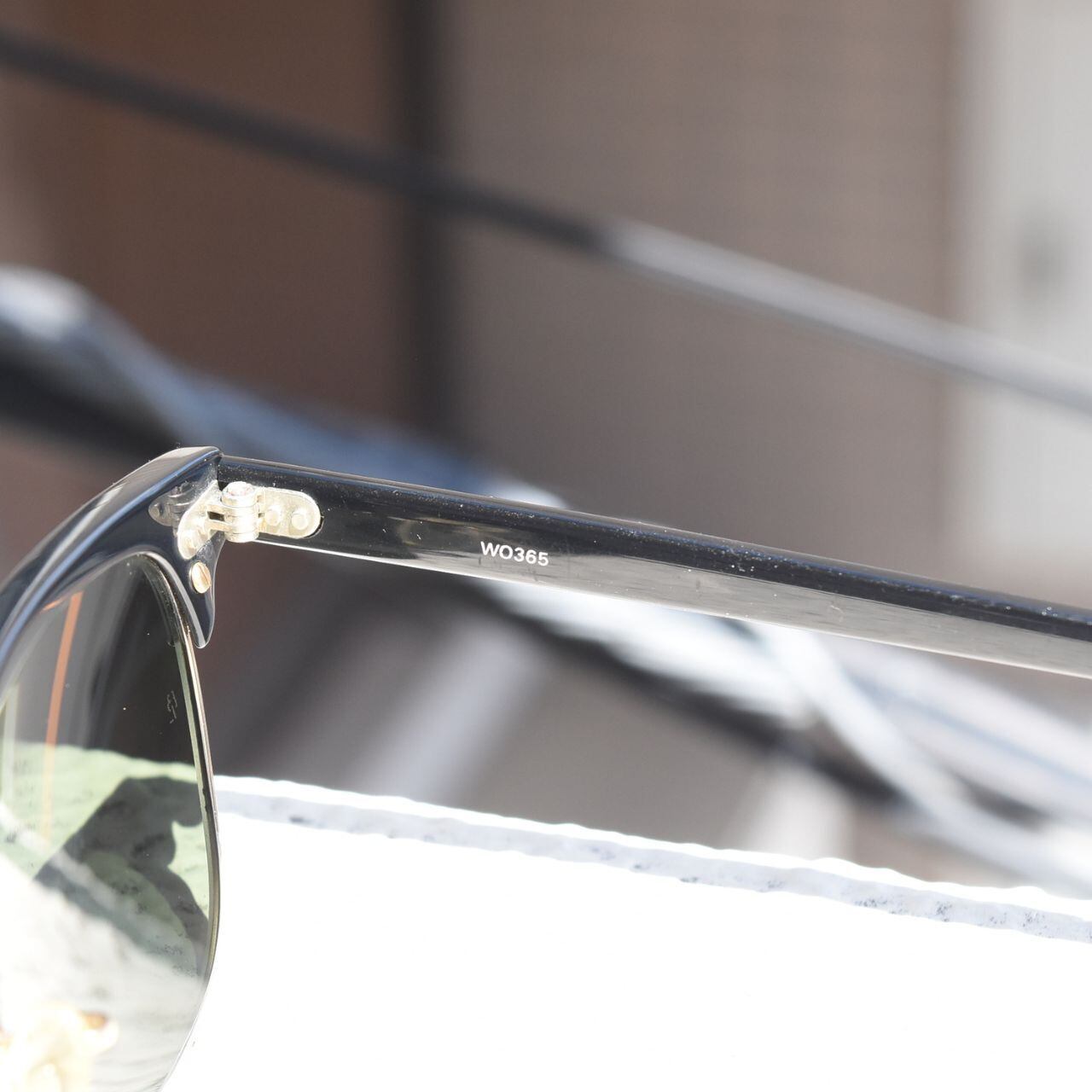 90s USA Vintage》Ray-Ban Clubmaster / ブラック / Bausch & Lomb製
