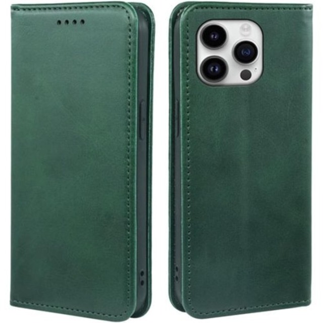 Top HGSM iphone 16 pro ケース 手帳型 iphone 16 pro ケース カバー スマホケース iphone 16 pro アイフォン16 pro/あいふぉん16 pro/いphone16 pro/アイホン16 Pro 6.1インチ対応 保護ケース 内蔵マグネット開閉式 カードポケット 折り畳み式 横置き機能 便利 耐衝撃 携帯ケース レトログリーン 2856