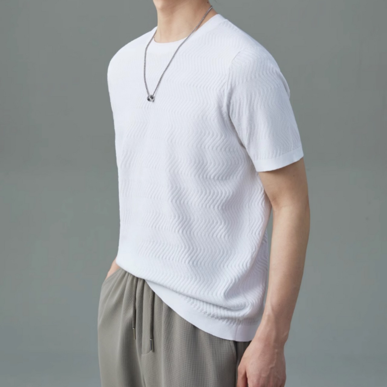 マルベリーシルキーフィットTシャツ　0629