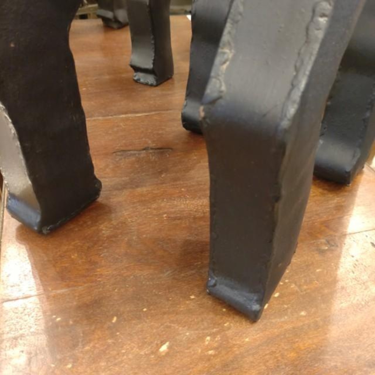 【One-of-a-kind Item】Iron Elephant Indonesia Made of Iron Side Table Antique Style Changes over time Display Interior goods