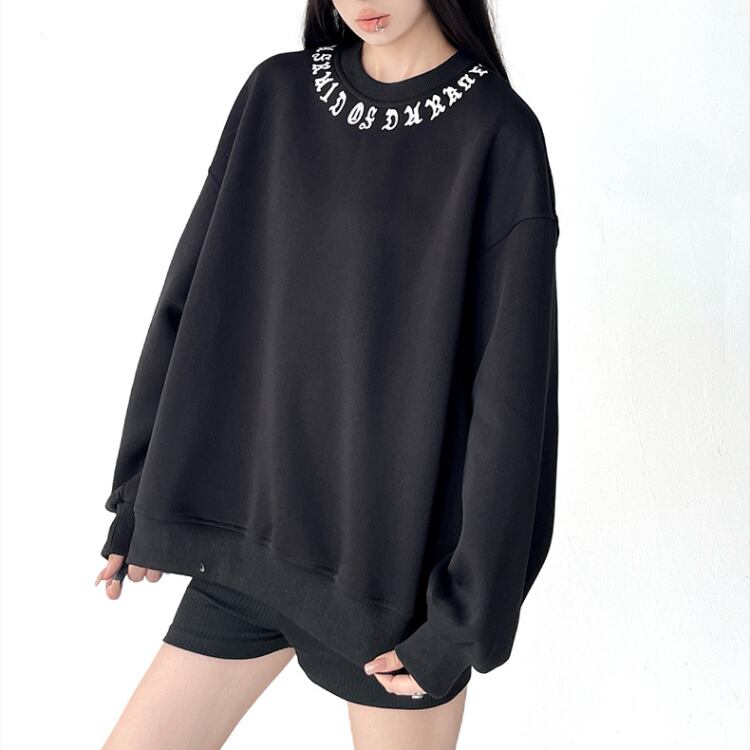 ネックロゴルーズスウェットプルオーバー ◆2col L00400