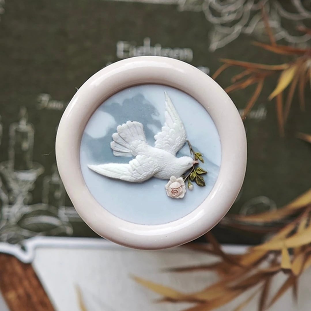 【限定入荷】燕と薔薇|Swallow & Rose 20mm・シーリングスタンプ