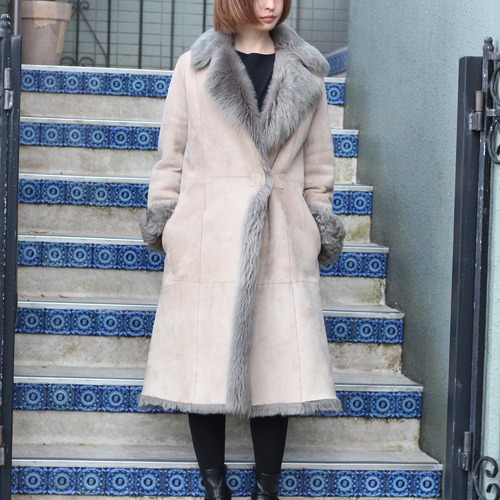 . 23区 MOUTON LONG COAT MADE IN TURKEY/ニジュウサンクムートンロングコート2000000009711