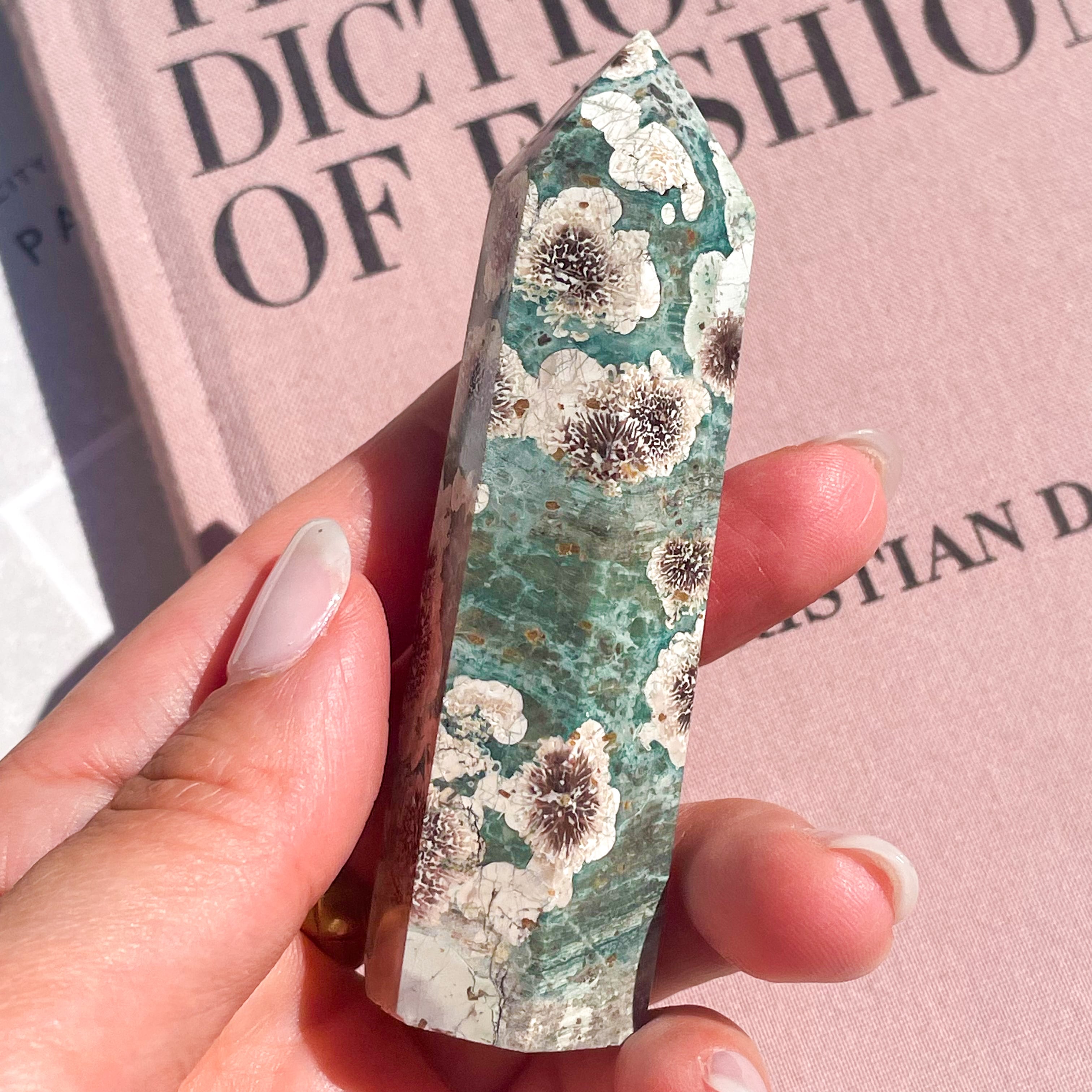 Green Flower Jasper Point 33 ✧ グリーンフラワージャスパー | FLUXY