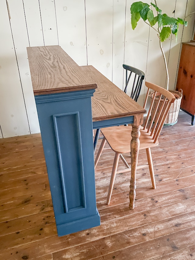 アンティーク調キッチンカウンターテーブル127 (キッチンカウンター)W1300 待合いカウンターテーブル