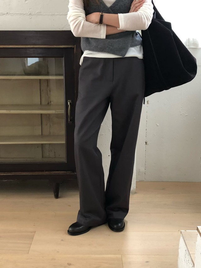 (予約) verveine / Beline brushed rayon cotton pants 2color