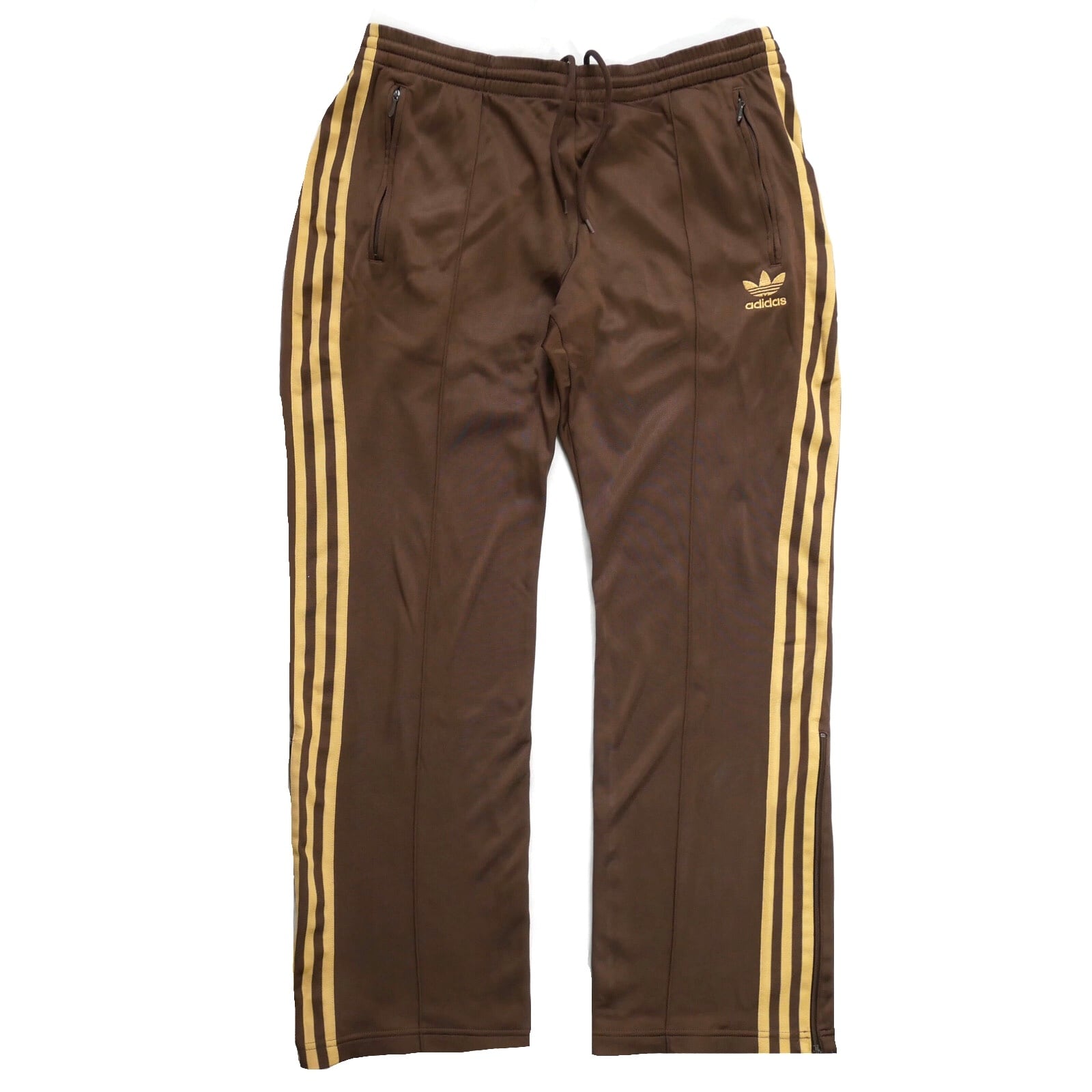 adidas track pants Brown×yellow beige | SWIRLY EYES