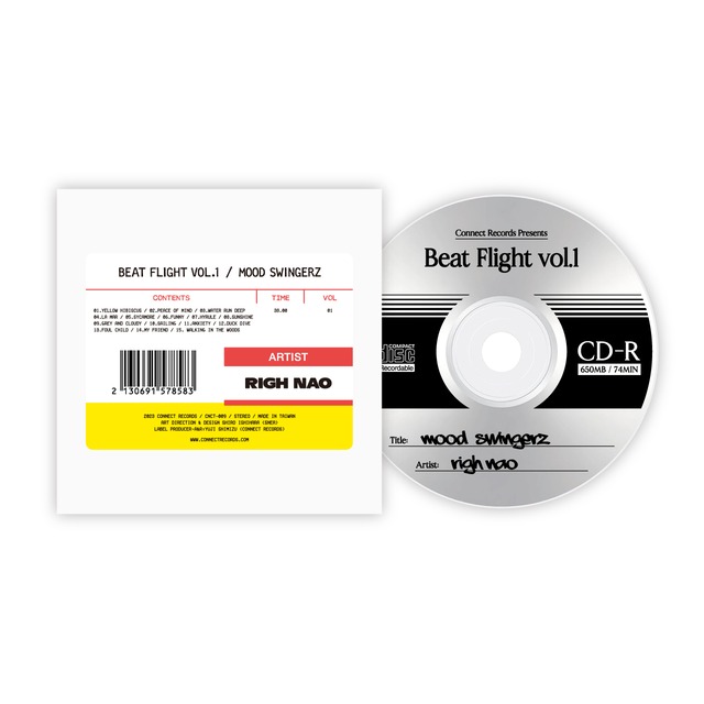 Beat Flight Vol.1Righ Nao/Mood Swingerzh　※QRコード付き