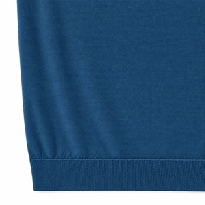 ★定価49,350円・新品未使用★ジョンスメドレー HARCOURT ハーコート メリノウール モックネックニット ティールファース Mサイズ