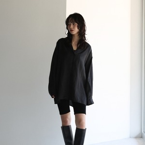 sereine loose silhouette shirt / black