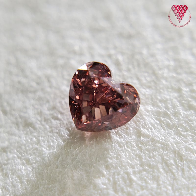 0.114 ct Fancy Deep Pink SI1 CGL 天然 ピンク ダイヤモンド ルース ハート | DIAMOND EXCHANGE  FEDERATION