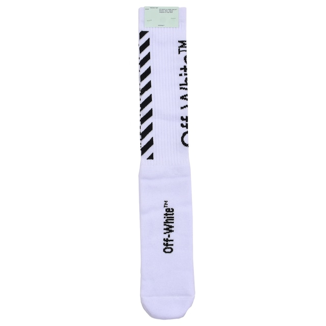 Off-White  CARRYOV DIAG MID LENGHT SOCKS  WHITEBLACK