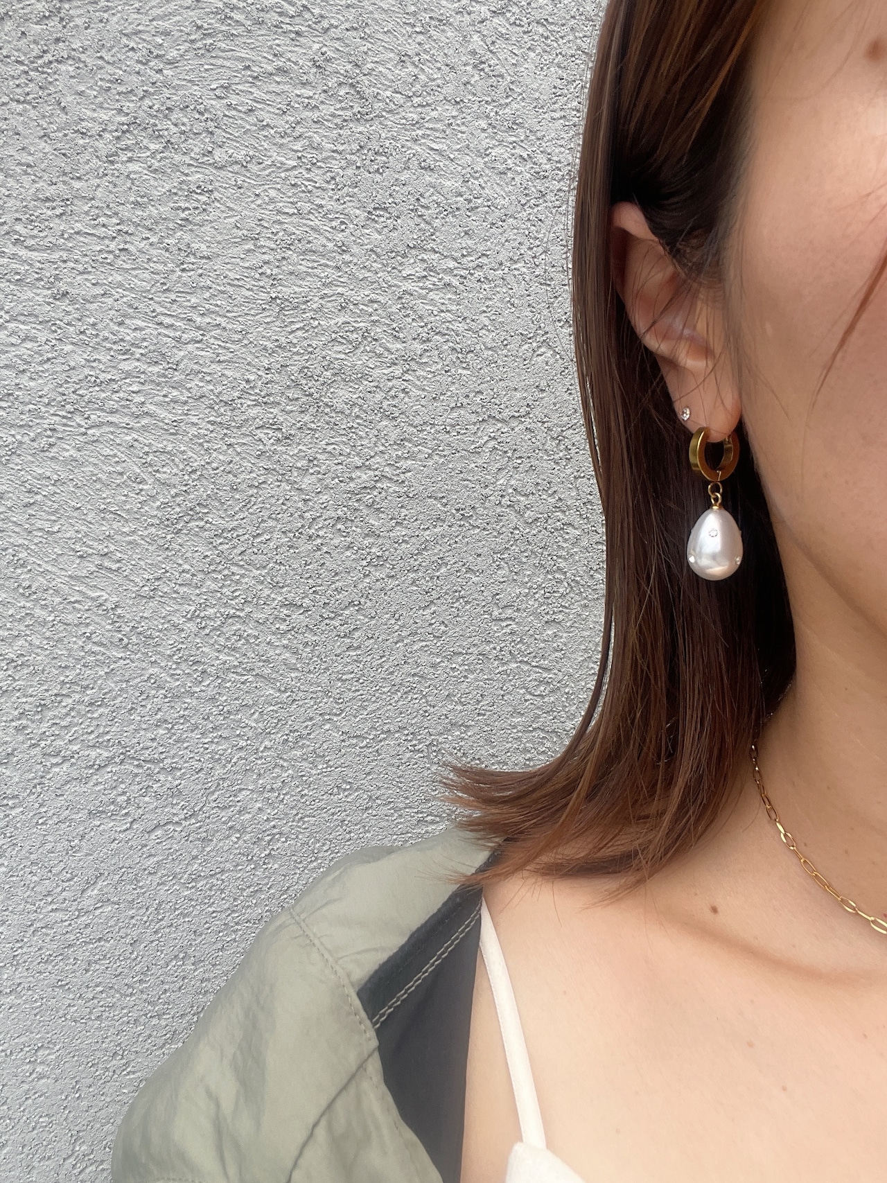 milky teardrop pierce