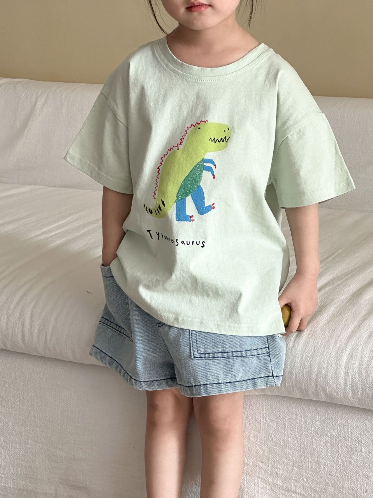 [Ante.J] Dinosaur Tee Shirt / [앙뜨제이] 공룡들티셔츠