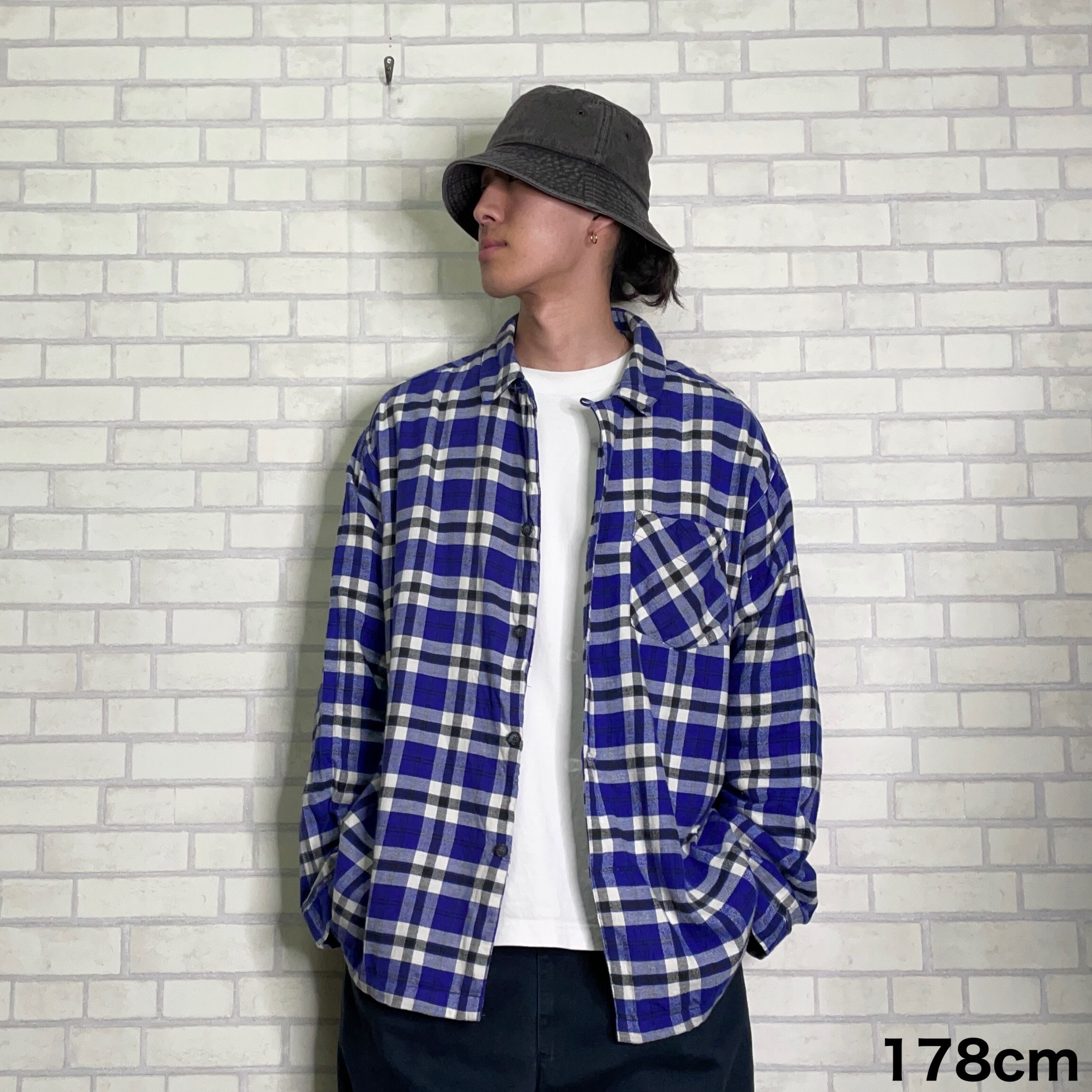 90's 】OLD GAP 長袖シャツ L（XL相当）チェック柄 コットン100