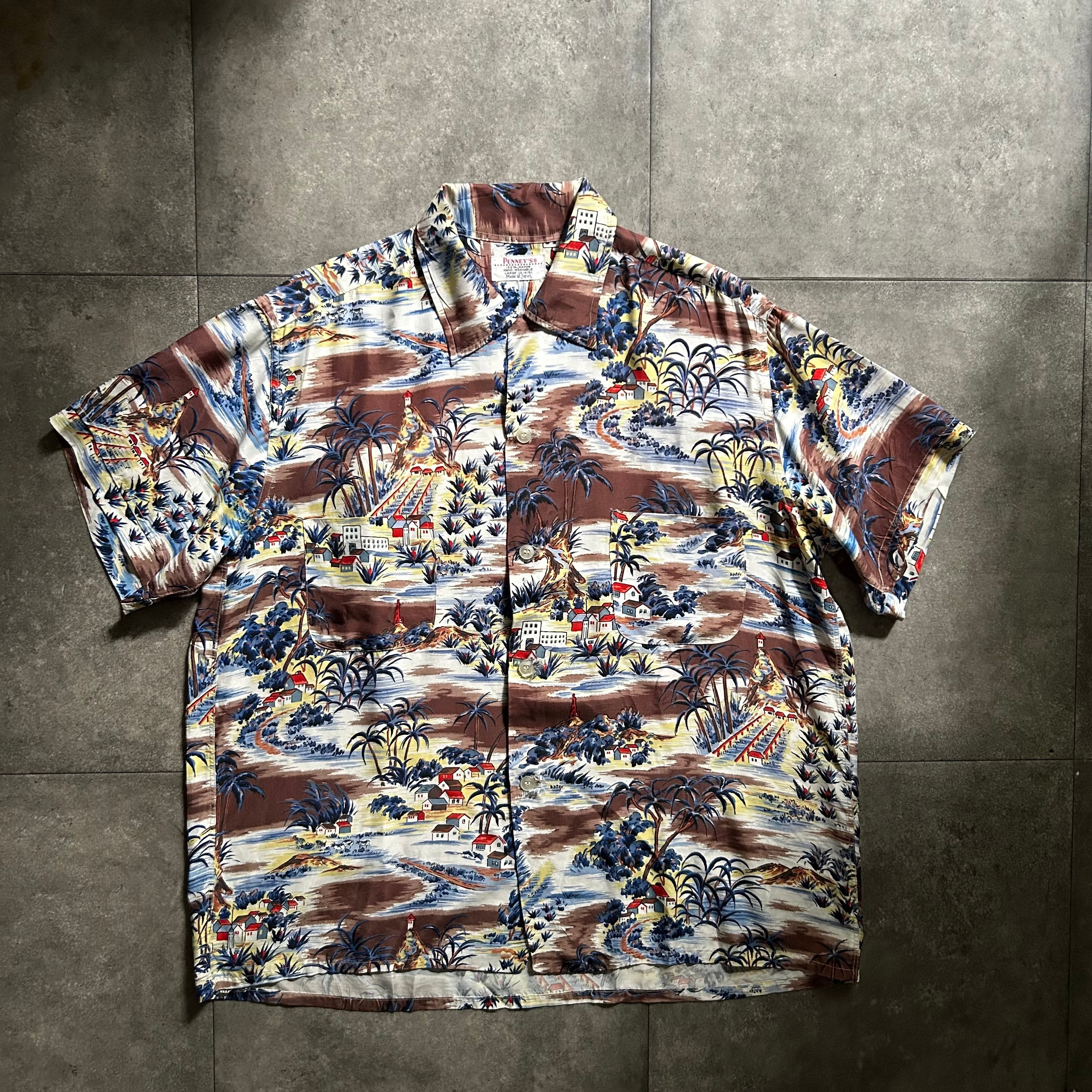 PENNEYS】60s 日本製 ハワイアン アロハ半袖シャツ（PENNEYS  