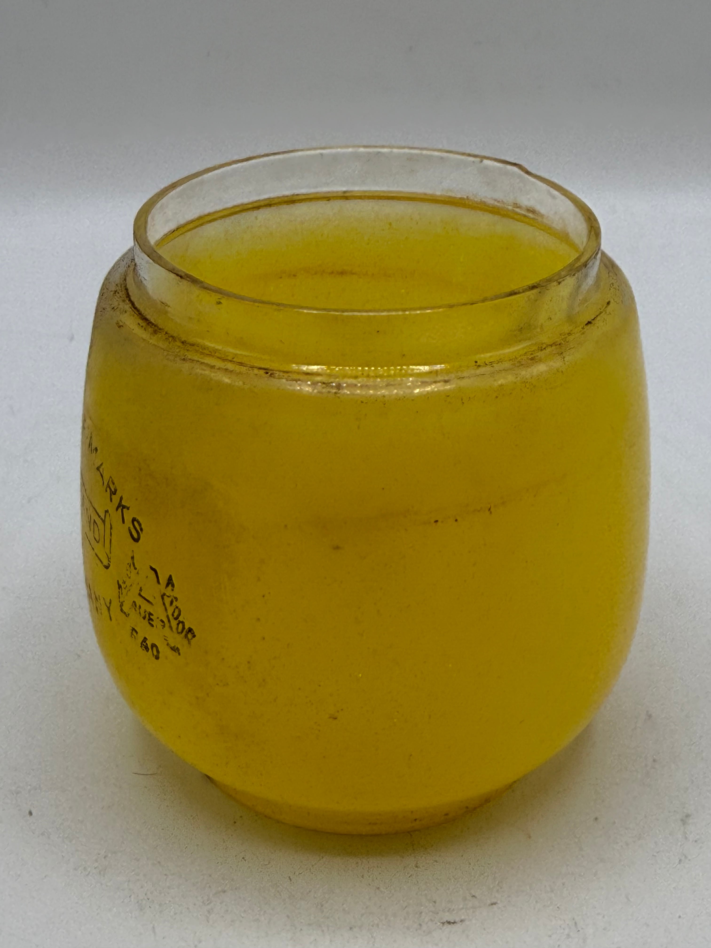 ヴィンテージガラス』FEUERHAND 275/276 AUER GLAS イエロー