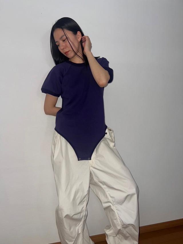 fifi collection/ sweat body suits purple