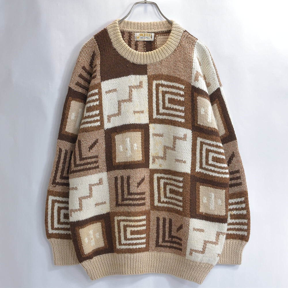 90s～ INCA-TEX インカテックス パッチワーク風デザイン アルパカ