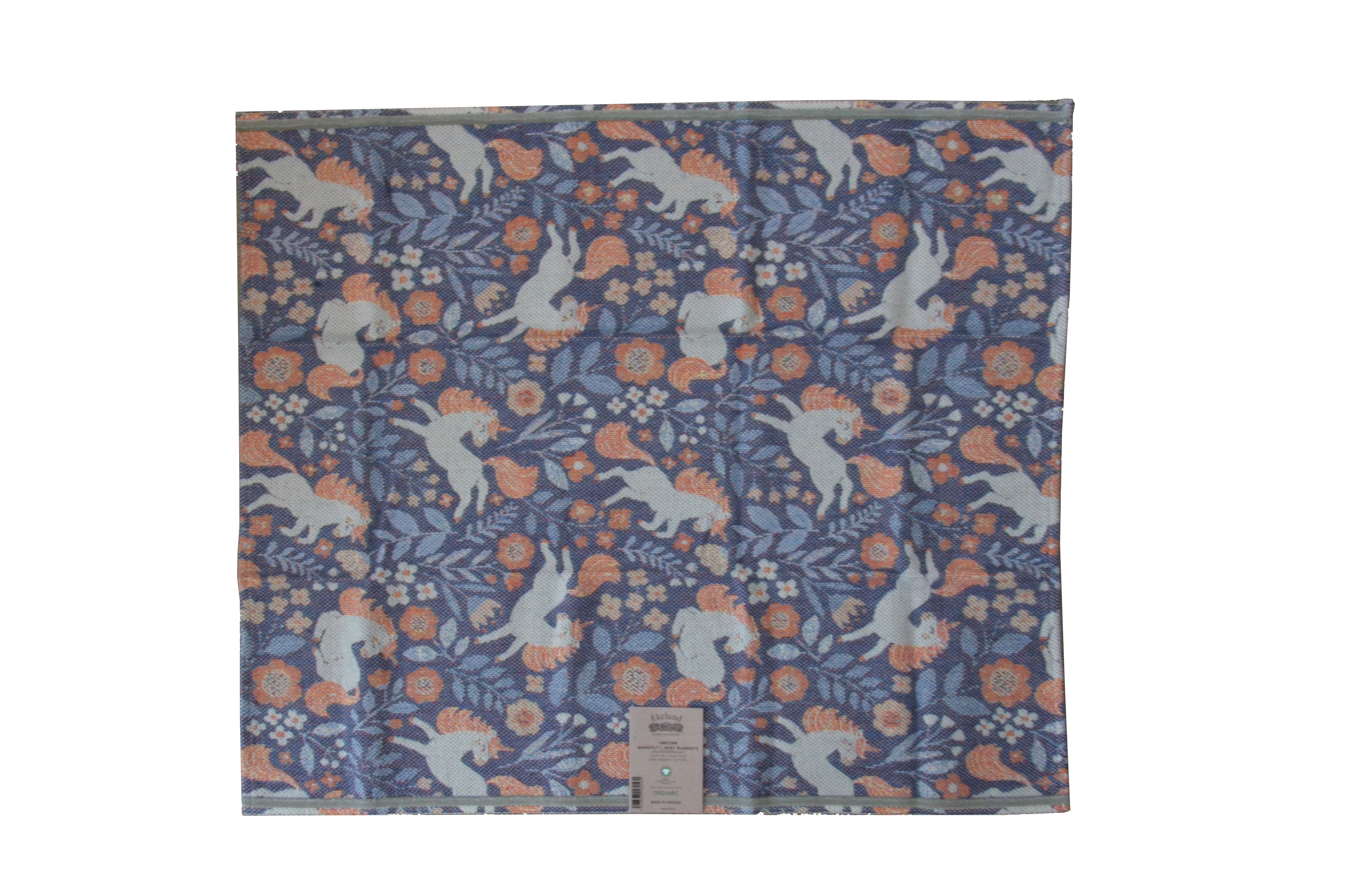 Ekelund ベビーブランケット 70×75〈UNICORN〉 | 風土プラス